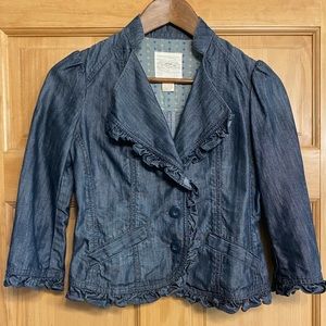 Anthropologie Cidra Denim Jacket